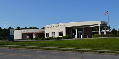 Exterior view of Harrison County Community Hospital